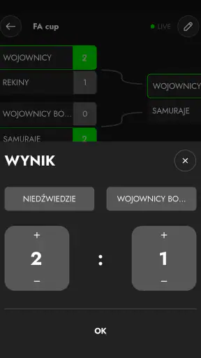 Turnieje: Tournament Maker screenshot