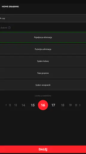 Turnieje: Tournament Maker screenshot