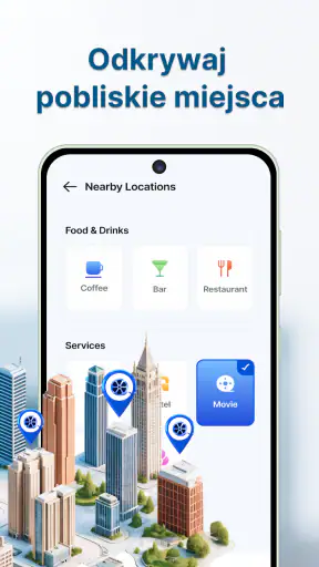 Udostępnianie lokalizacji GPS screenshot