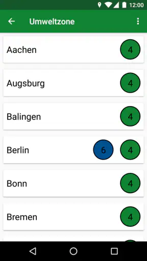 Umweltzone screenshot