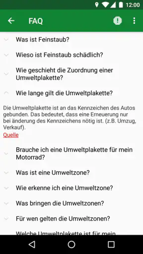 Umweltzone screenshot