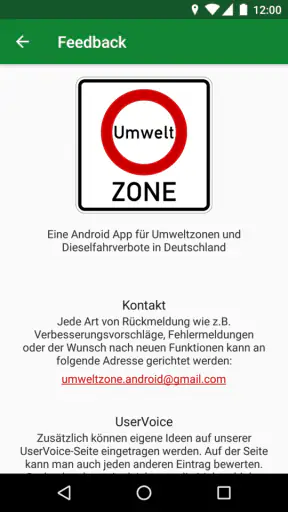 Umweltzone screenshot