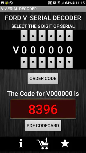 V-Serial Radio Code Decoder screenshot