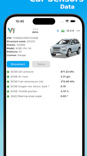 V-Tool OBD Scanner screenshot