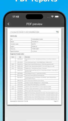 V-Tool OBD Scanner screenshot