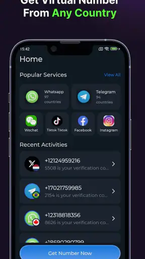 Virtual Number SMS - SmsCode screenshot