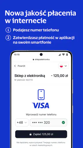 Visa Mobile – płatności online screenshot