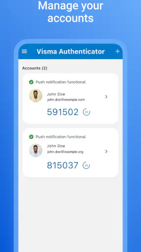 Visma Authenticator screenshot