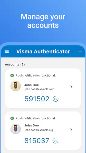 Visma Authenticator screenshot