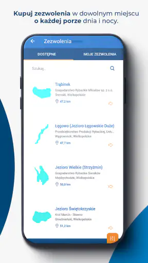 Wędkarstwo Zezwolenia Mapy screenshot