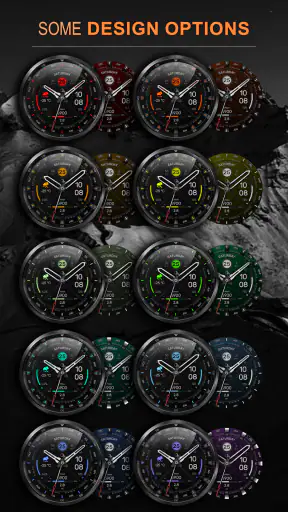 WFP 307 Modern watch face screenshot