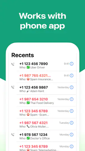Who - Caller ID, Spam Block screenshot