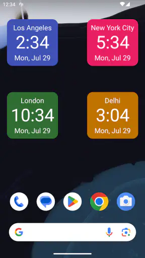 Widżet zegara screenshot