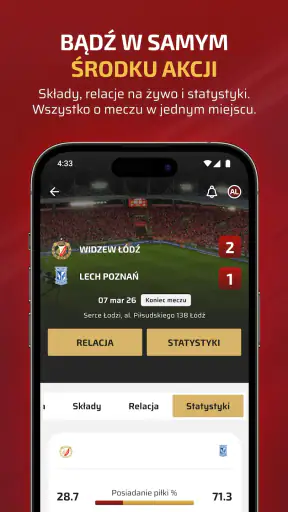 Widzew Łódź screenshot