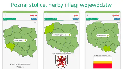 Województwa: Mapa Polski Quiz screenshot