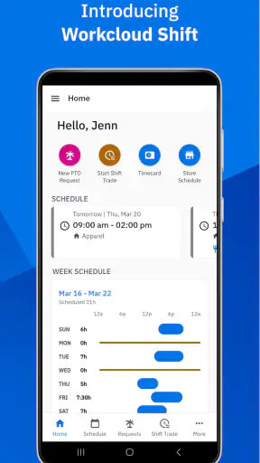 Workcloud Shift screenshot