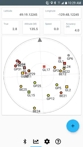 Wyjście Bluetooth GPS screenshot