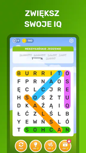 Wykreślanka: Słowa Po Polsku screenshot