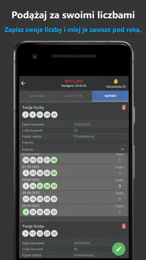 Wyniki Lotto – Statystyki screenshot