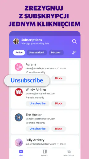 Yahoo Mail - Utrzymać porządek screenshot