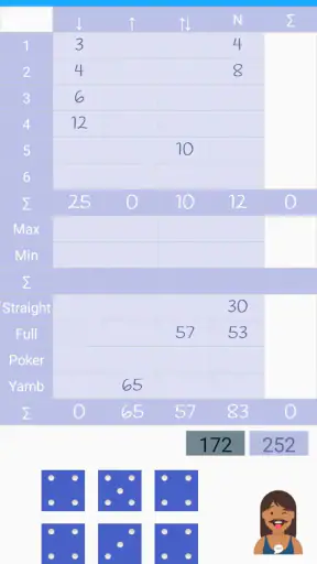 Yamb screenshot