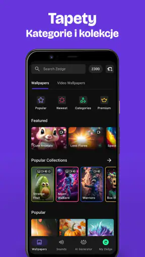 ZEDGE™ tła, dzwonki screenshot