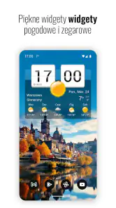 Zegar i pogoda Sense Flip screenshot