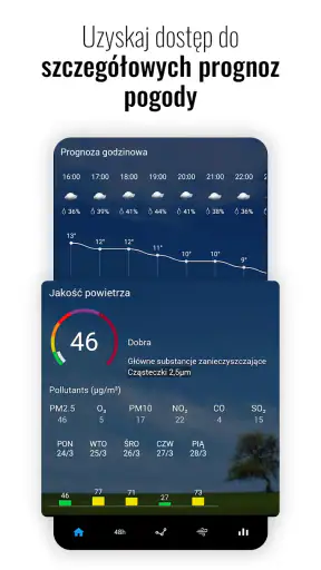 Zegar i pogoda Sense Flip screenshot