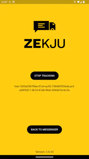 ZeKju Tracking Companion screenshot