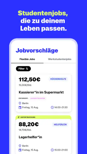 Zenjob: Studentenjobs screenshot
