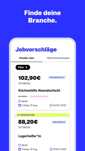 Zenjob: Studentenjobs screenshot