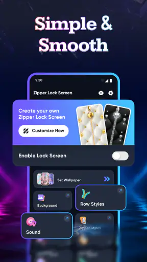 Zipper Lock HD - HQ Wallpaper screenshot