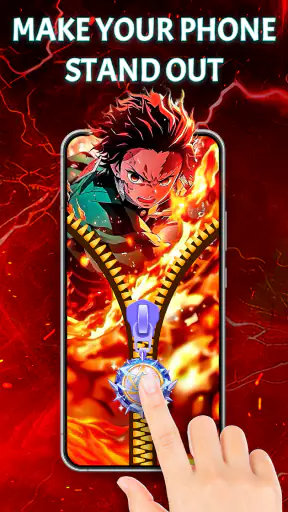 Zipper Lock Screen, Wallpapers screenshot