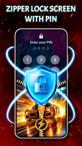 Zipper Lock Screen, Wallpapers screenshot