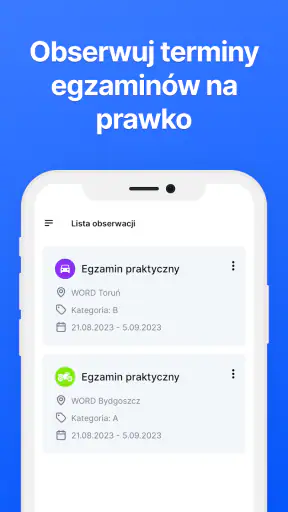 Złap termin - prawo jazdy screenshot