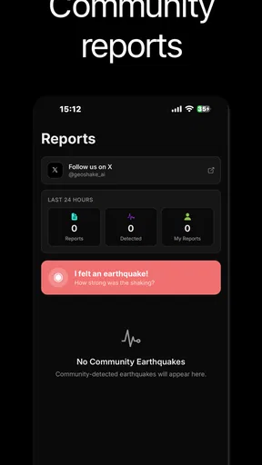 GeoShake - Earthquake Alerts screenshot